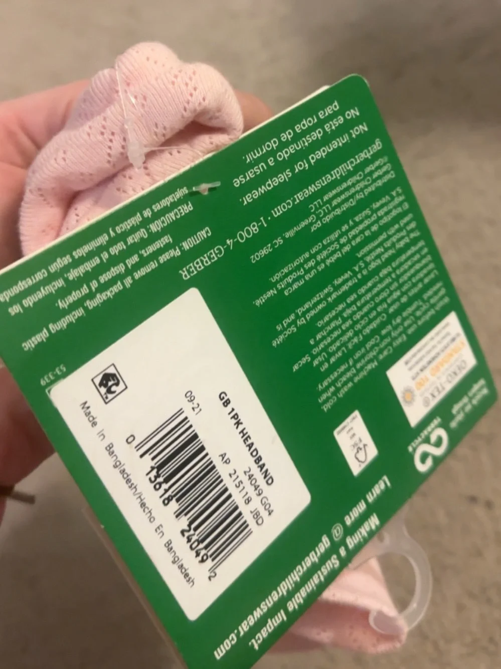 Modern moments brand new never opened or used baby girl headband NB-12 months!